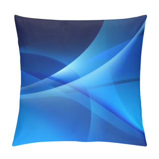 Personality  Wallpaper, Background Texture Blue Waves Pillow Covers