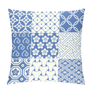Personality  Vintage Japanese Traditional Pattern Pillow Covers