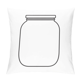 Personality  Blank Jar With Cap Pillow Covers