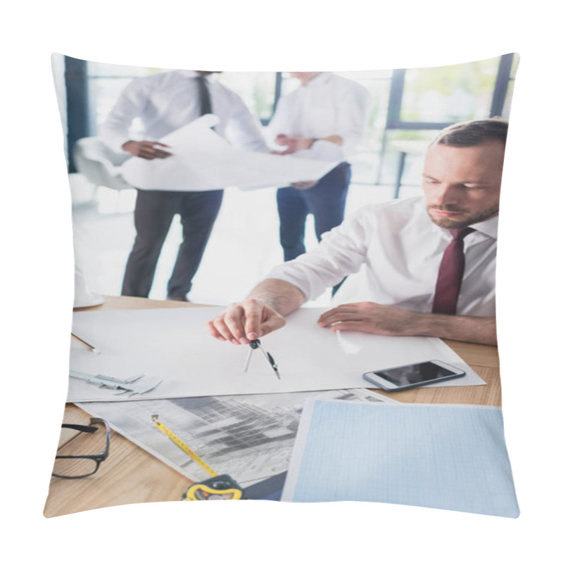 Personality  Architect Working On Project Pillow Covers