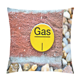Personality  A Sign For A Gas Pipe Pillow Covers