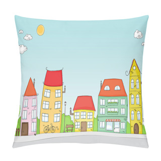 Personality  Cartoon Street Pillow Covers