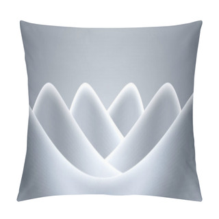 Personality  3D Rendering Of Curved Abstract Buildings Or Rolling Mountains Pillow Covers