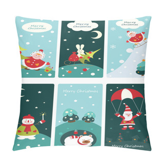 Personality  Christmas Cute Banners Pillow Covers