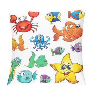 Personality  Different Sea Creatures Pillow Covers