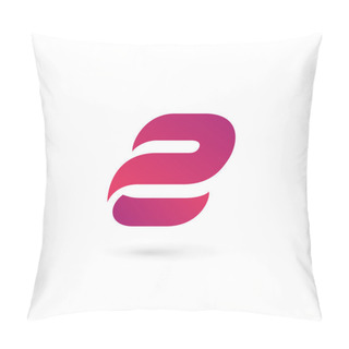 Personality  Letter E Number 2 Logo Icon Design Template Elements Pillow Covers