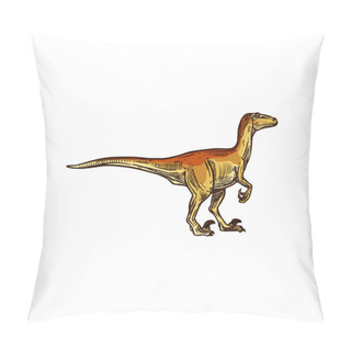 Personality  Dinosaur Tyrannosaurus Or T-rex Isolated Animal Pillow Covers