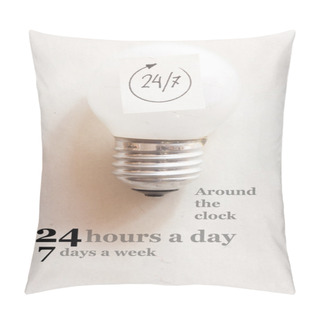 Personality  Service And Support Around The Clock, 24 Hours A Day And 7 Days Pillow Covers