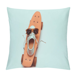 Personality  Hipster Skateboard, Sneaker And Sunglasses Pillow Covers