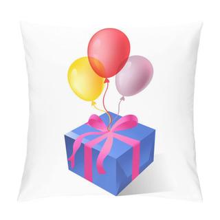 Personality  Vector Isolated Gift Boxes With Balloons Pillow Covers