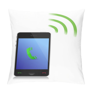 Personality  Receiving A Phone Call Cel Phone Pillow Covers