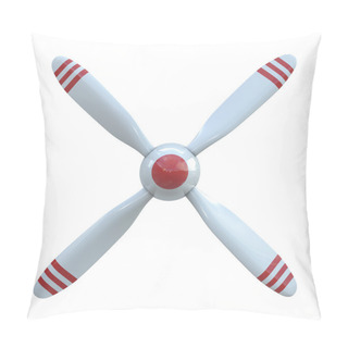 Personality  Plane Propeller With 4 Blade Pillow Covers
