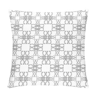 Personality  Cross Stitching Seamless Pattern. Checkered Squares Background.  Pillow Covers