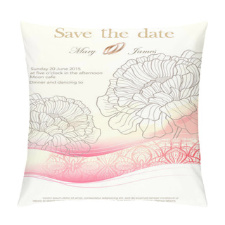 Personality  Wedding Card Pillow Covers