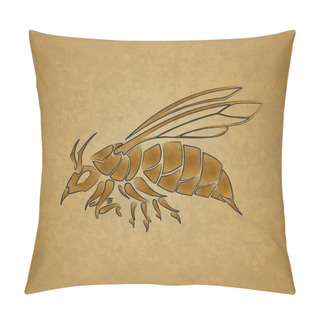 Personality  Wasp Vector, Vector  Illustration  Pillow Covers