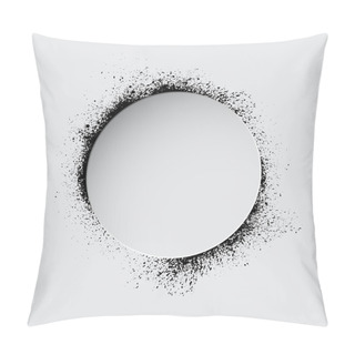 Personality  Grunge White Circle Pillow Covers