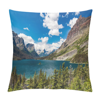 Personality  Saint Mary Lake, Glacier National Park Pillow Covers
