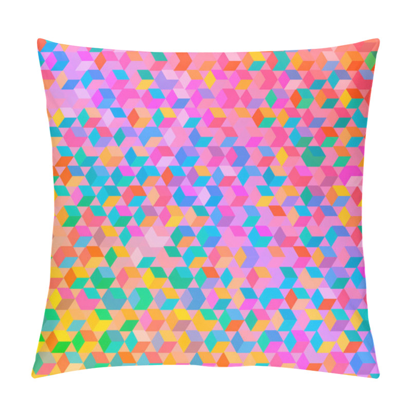 Personality  Multicolored Square Bacground  Pillow Covers