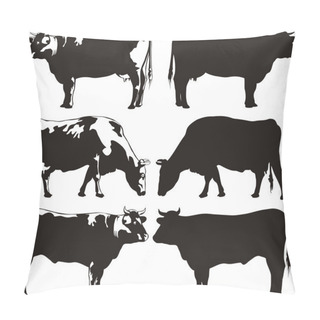 Personality  Cattle - Cow And Bull Pillow Covers