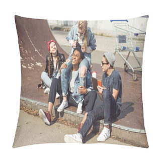 Personality  Teenagers Group Having Fun  Pillow Covers