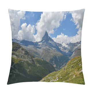 Personality  Glaciers And Snow Along The Swiss Glacier Paradise In Zermatt, Switzerland. Pillow Covers