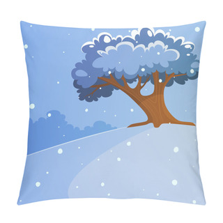 Personality  Tree On The Hill Pillow Covers