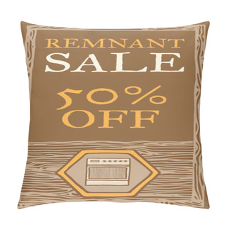 Personality  Remnant Sale Flyer Pillow Covers