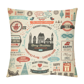 Personality  Christmas Design Elements Pillow Covers