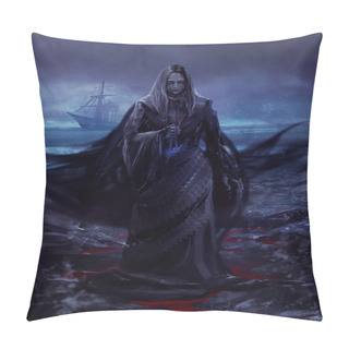 Personality  Ghost Ship Lady Pillow Covers