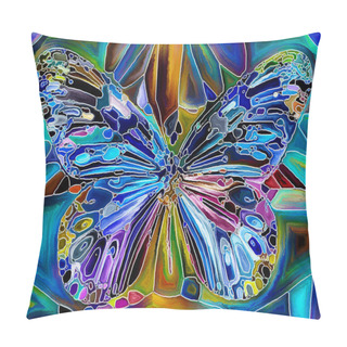 Personality  Butterfly Colors Background Pillow Covers