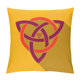 Personality  Celtic Trinity Knot, Helm Of Awe, Aegishjalmur, Tattoo. Scandinavian Symbols Of Vikings, Travelers, Mascot. Celtic Tattoo Boho Style, T-shirt Design Pillow Covers