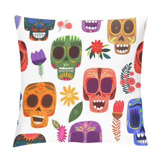 Personality  Mexican Day Of Dead Pattern Pillow Covers