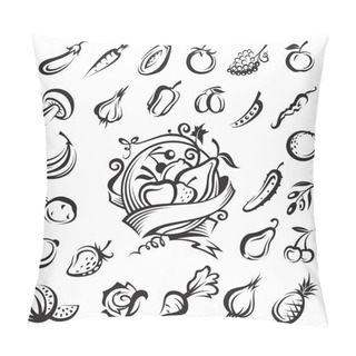 Personality  Fruits And Vegetables Pillow Covers