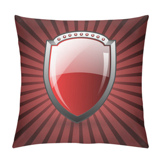 Personality  Button Shield, Vector Illustration  Pillow Covers