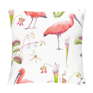 Personality  Watercolor Tropical Vector Pattern Pillow Covers