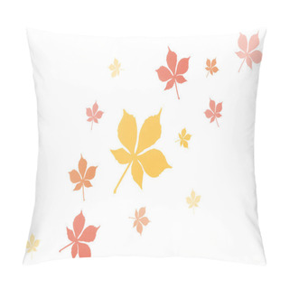 Personality  Composition Of Autumnal Leaves Pillow Covers
