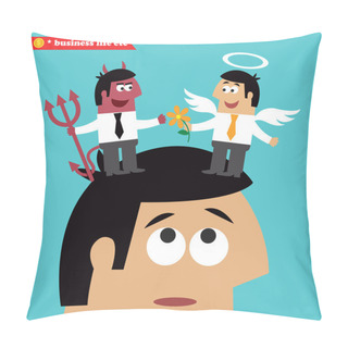 Personality  Moral Choice, Business Ethics And Temptation Pillow Covers