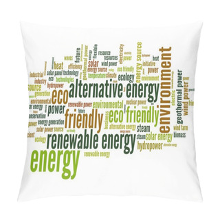 Personality  Energy Word Cloud Pillow Covers