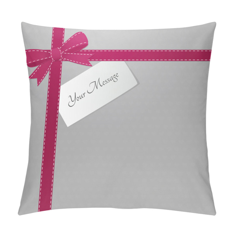 Personality  Vector background with bow. pillow covers