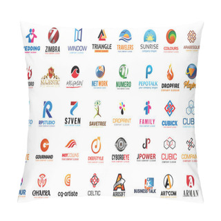 Personality  Sweet Logo Design Vector Pillow Covers