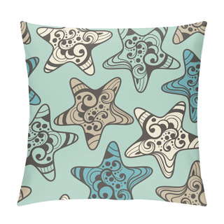 Personality Vector Seamless Pattern With Highly Detailed Stars Pillow Covers