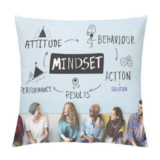Personality  Group Of People Sitting And Talking Pillow Covers