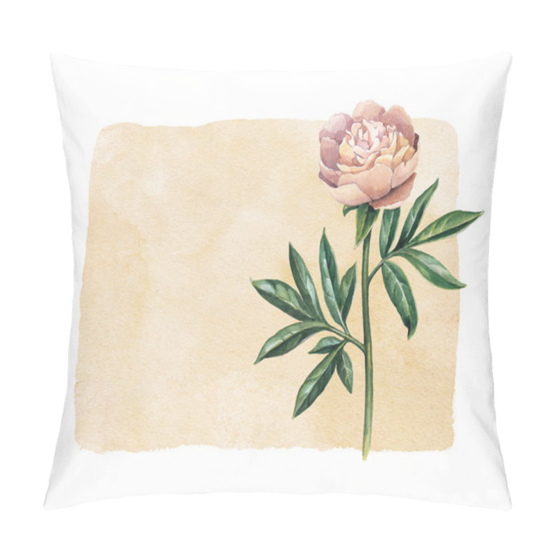 Personality  Watercolor Peony Flower. Perfect For Greeting Card  Pillow Covers