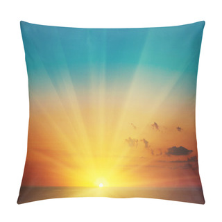 Personality  Amazing Summer Sunrise Landscape Pillow Covers