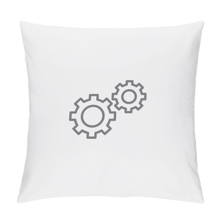 Personality  Gear Setting Icon Pillow Covers