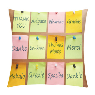 Personality  Thank You Word In 12 Languages Pillow Covers