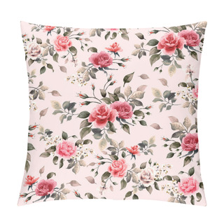 Personality  Red And Pink Roses Pattern Pillow Covers