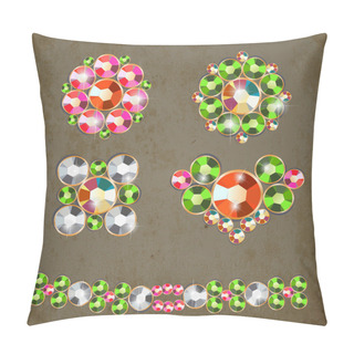 Personality  Diamond Objects. Vector Illustration Pillow Covers