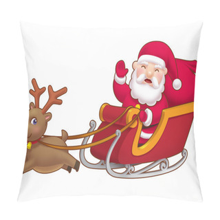 Personality  Cute Little Santa Sleight Pillow Covers