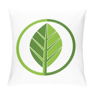 Personality  Leaf Icon. Pillow Covers